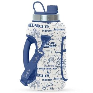 Taylor Swift Midnights Era Water Bottle Sleeve and Adjustable Swiftie Strap S2